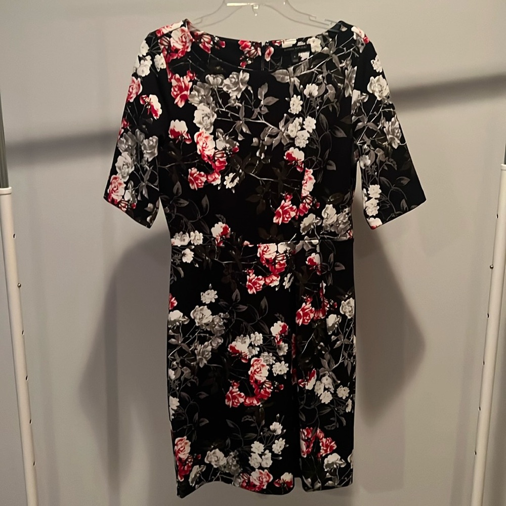 Black floral dress